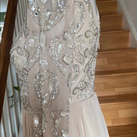 Giada Beaded Formal Dress BEIGE - Picture 8 of 11